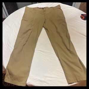 Wrangler Outdoor Performance Pants 40x30 Khaki Stretch Hiking Workwear NW780KP